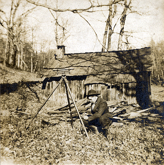 land surveyor, old photo